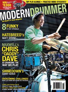 Chris “Daddy” Dave on the cover of Modern Drummer